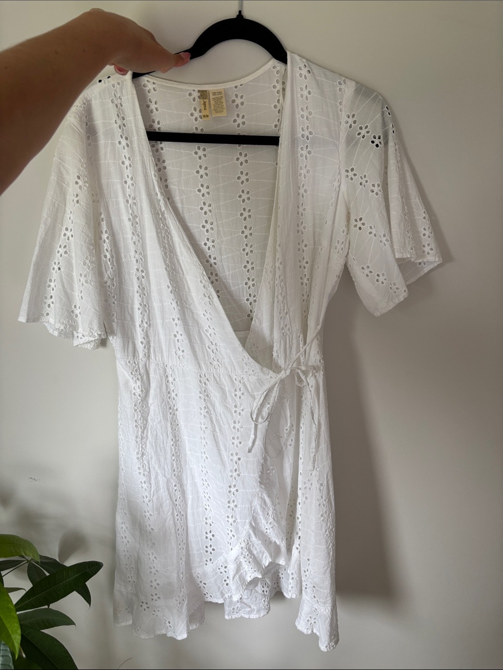 Japna Eyelet Wrap Dress (M)
